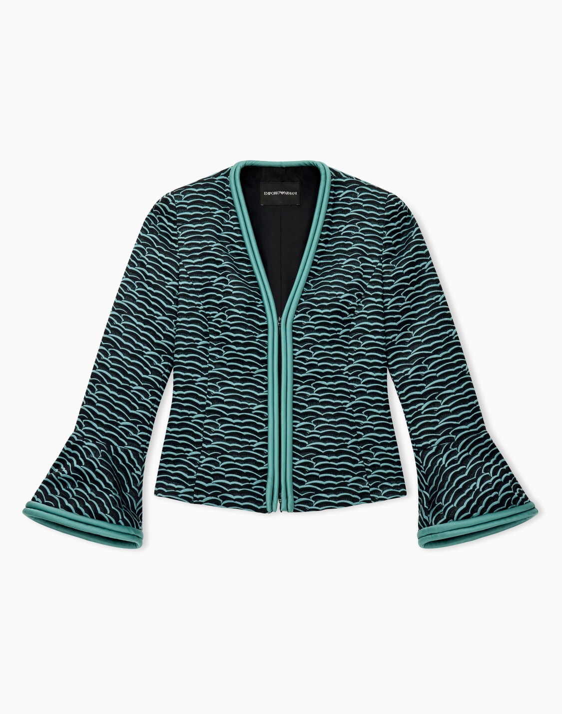 flared-sleeved-jacket-in-wavy-waffle-jacquard-black--emporio-armani