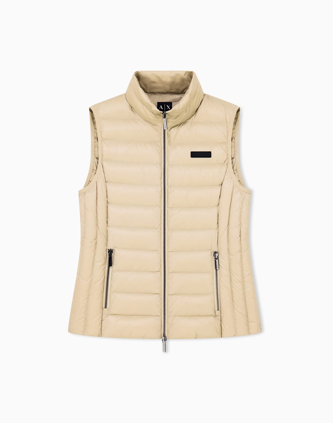 패커블-슬리브리스-다운-재킷-베이지--armani-exchange
