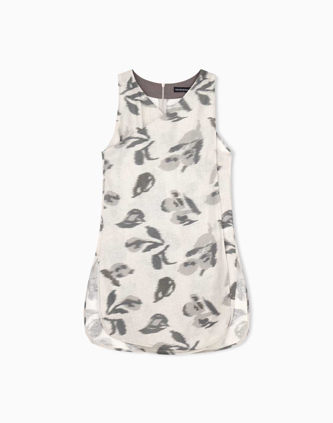 top-de-lino-sin-mangas-con-estampado-floral-estampado--emporio-armani