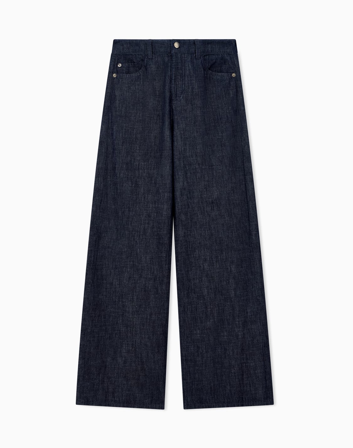 jeans-cinque-tasche-a-gamba-larga-in-denim-di-cotone-blu--emporio-armani