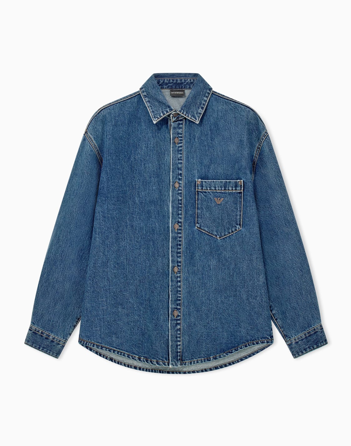 cotton-denim-shirt-with-a-chest-pocket-and-metallic-buttons-blue--emporio-armani