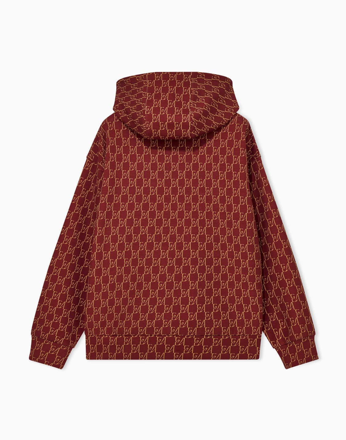 oversized-sweatshirt-in-cotton-double-jersey-red--emporio-armani