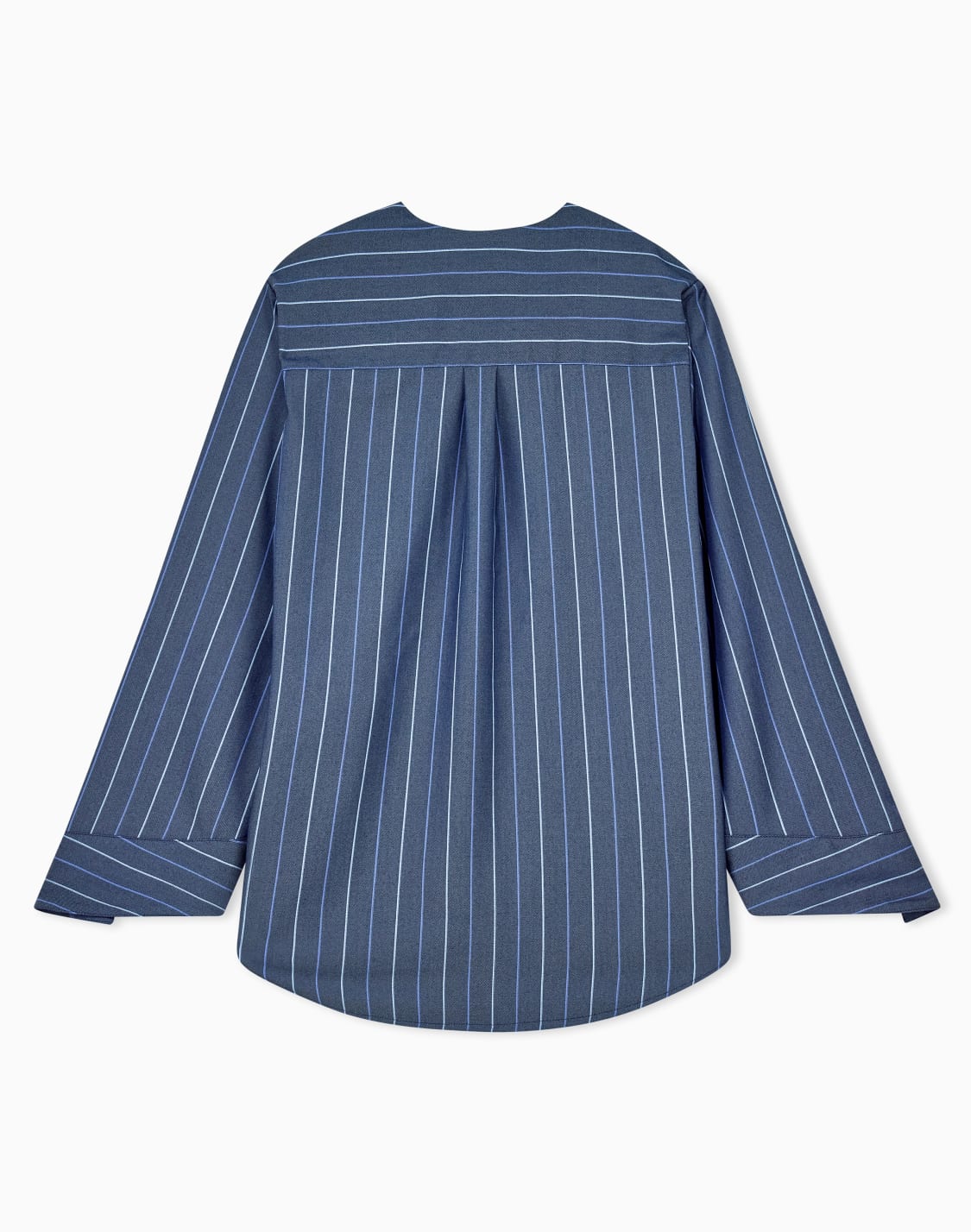long-sleeved-v-neck-shirt-in-striped-jacquard-denim-blue--emporio-armani