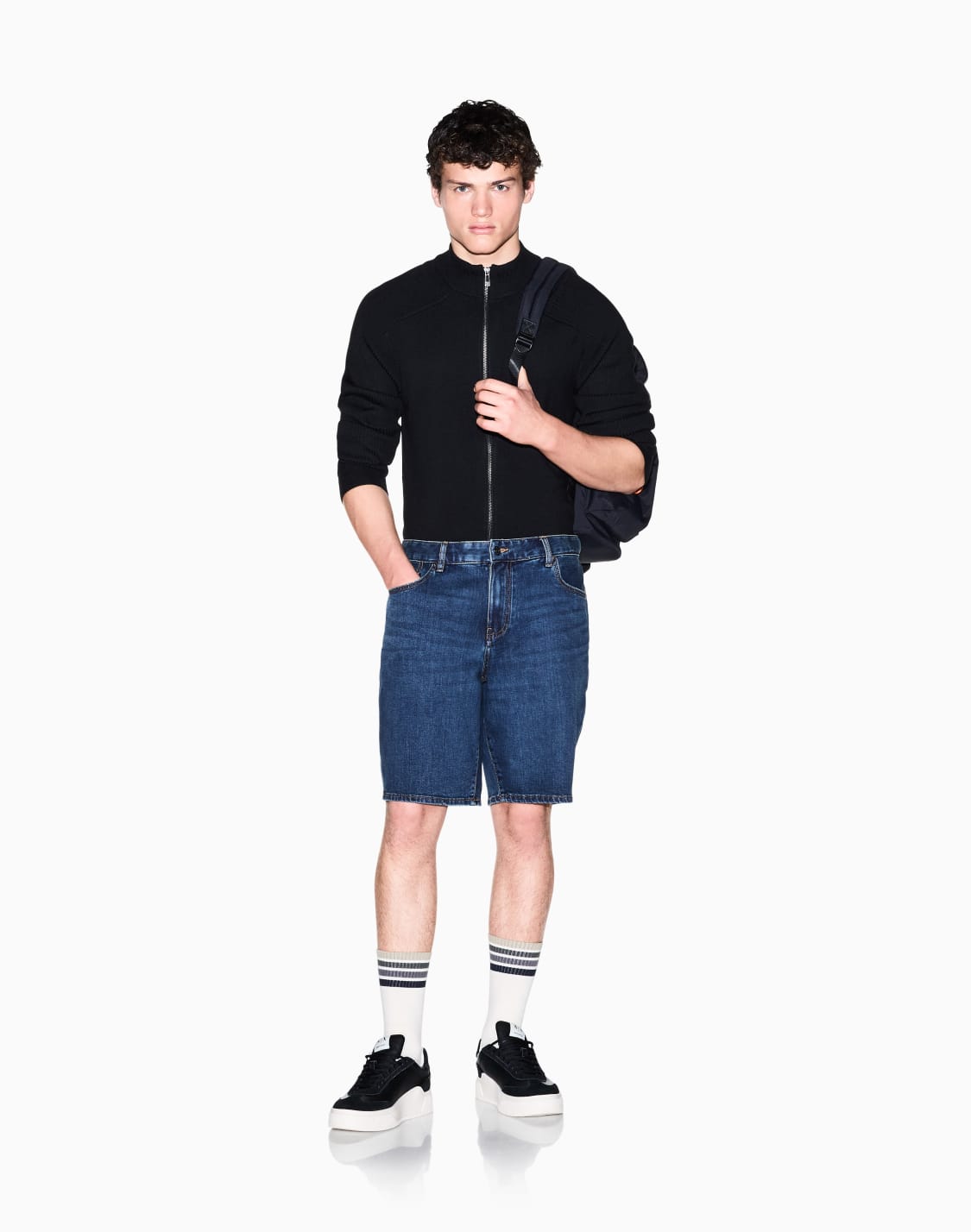 comfort-fit-light-wash-blue-denim-shorts-blue--armani-exchange