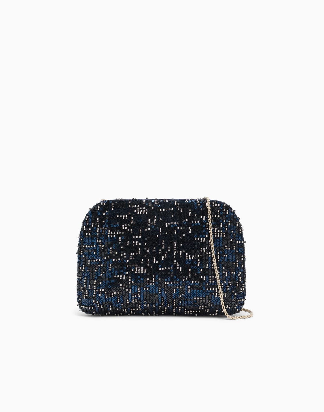 clutch-la-prima-aus-satin-mit-pailletten-und-kettenriemen-marineblau--giorgio-armani