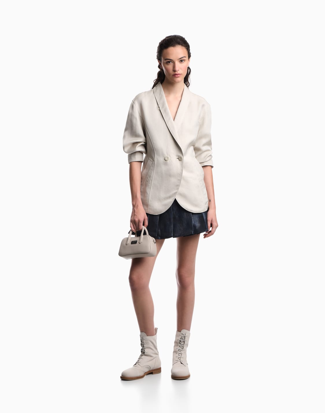 metal-effect-linen-blend-jacquard-mini-culottes-navy-blue--emporio-armani