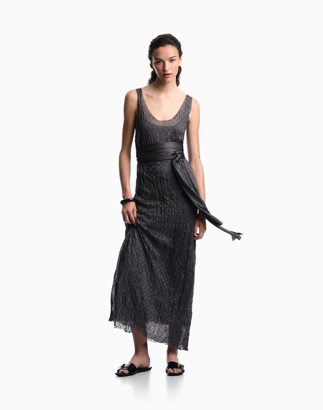 long-dress-in-jacquard-brushed-knit-with-rectangles-motif-grey--emporio-armani