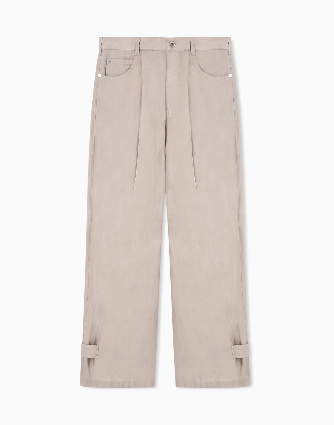 リラックスフィットパンツ-j4e-リネン-ベジュ--emporio-armani