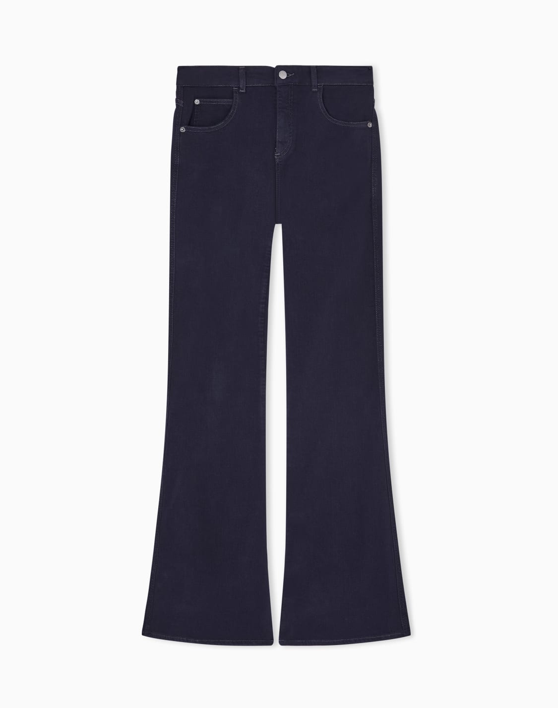 j9d-mid-rise-jeans-with-a-flared-hem-in-a-garment-dyed-viscose-blend-navy-blue--emporio-armani