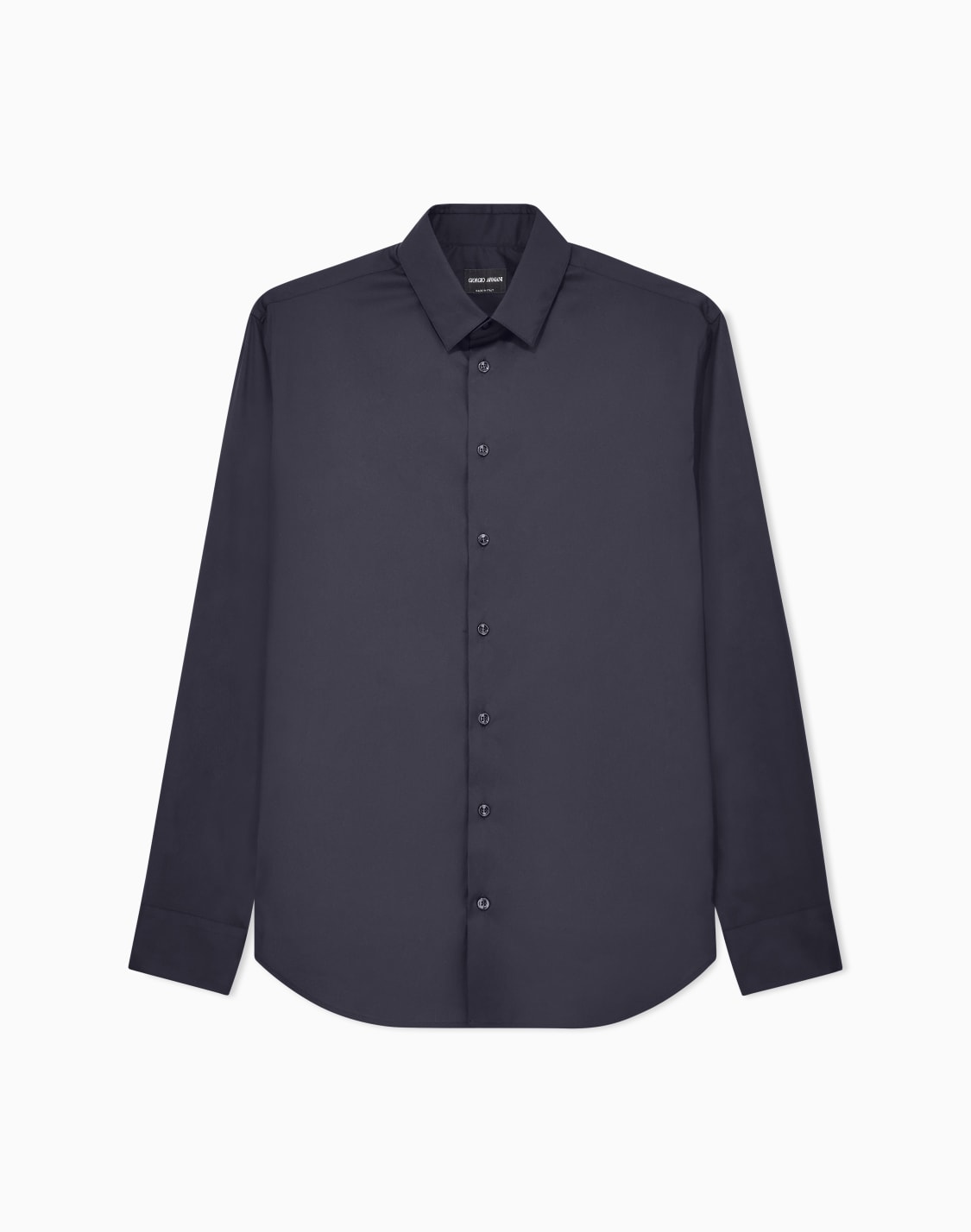 slim-fit-shirt-in-cotton-poplin-navy-blue--giorgio-armani
