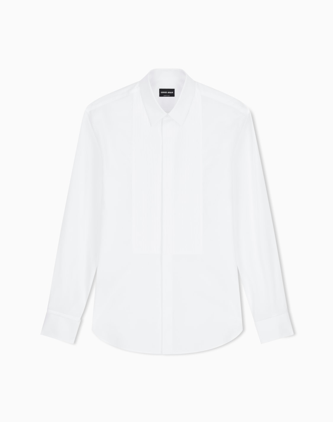 cotton-tuxedo-shirt-with-pleated-detail-white--giorgio-armani