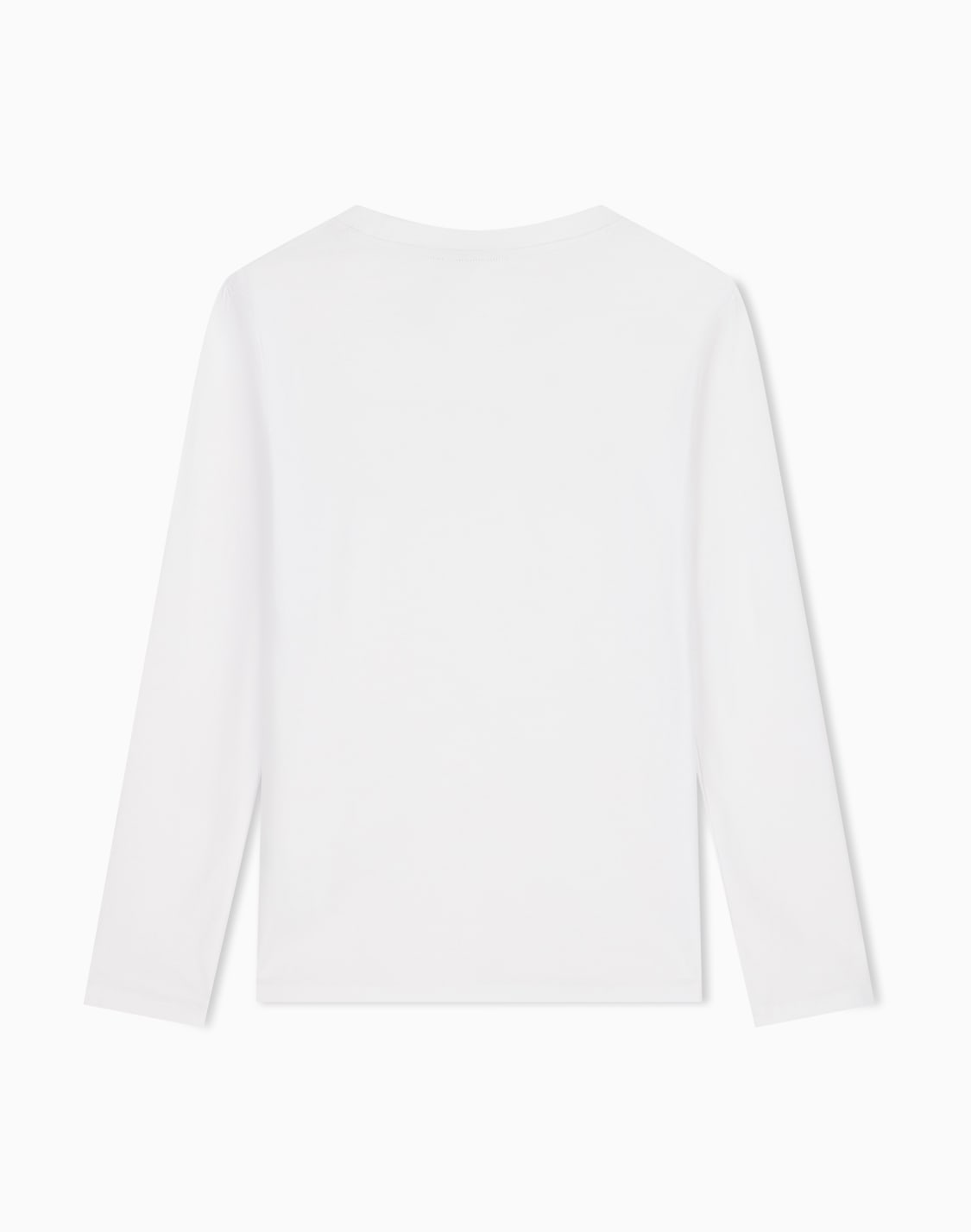 axロゴ-長袖クルネックtシャツ-ホワイト--armani-exchange