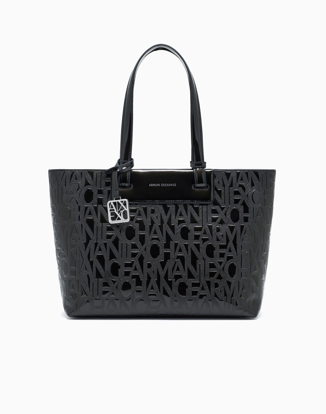 sac-fourre-tout-en-matire-brillante-noir--armani-exchange