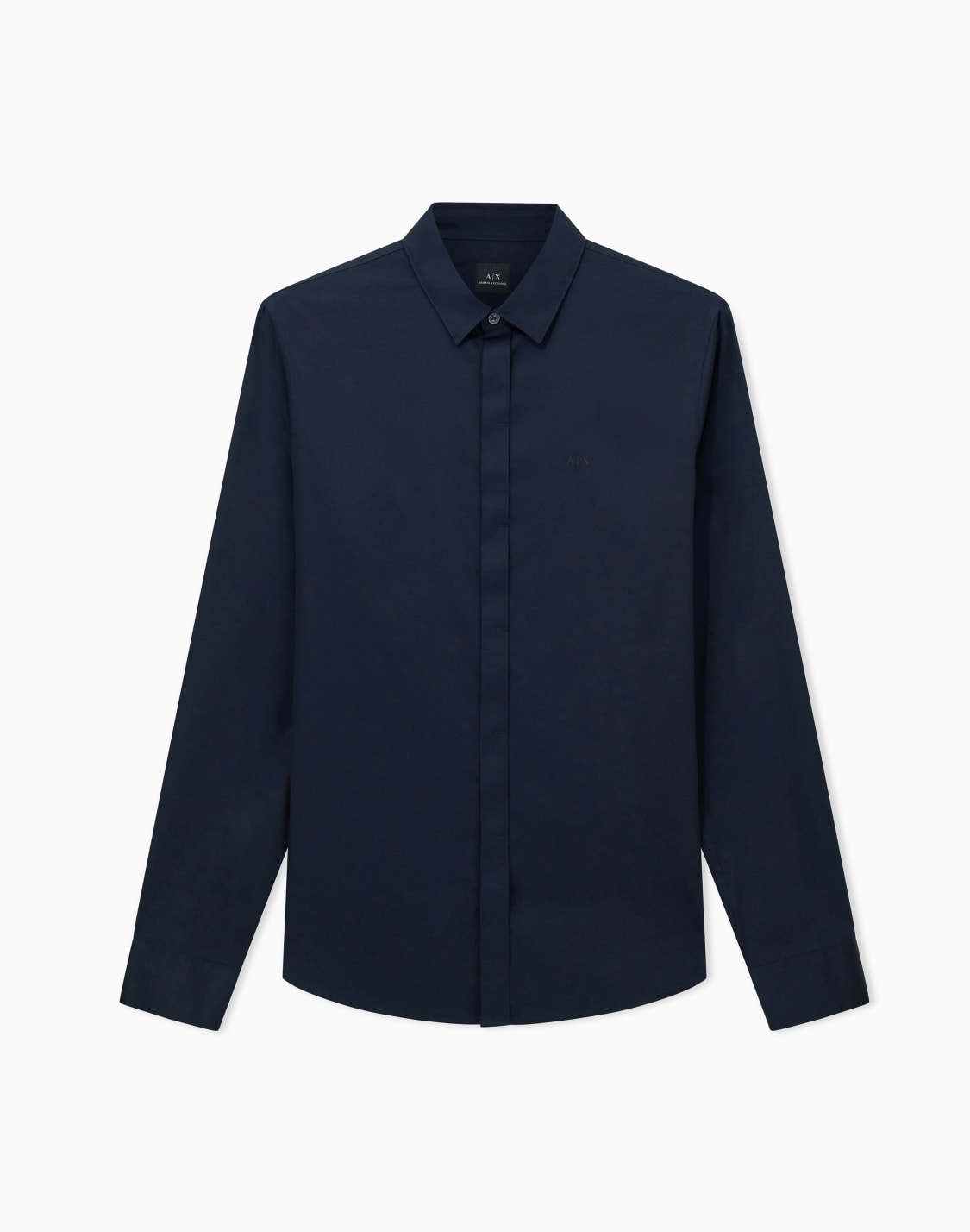 classic-stretch-cotton-satin-shirt-navy-blue--armani-exchange