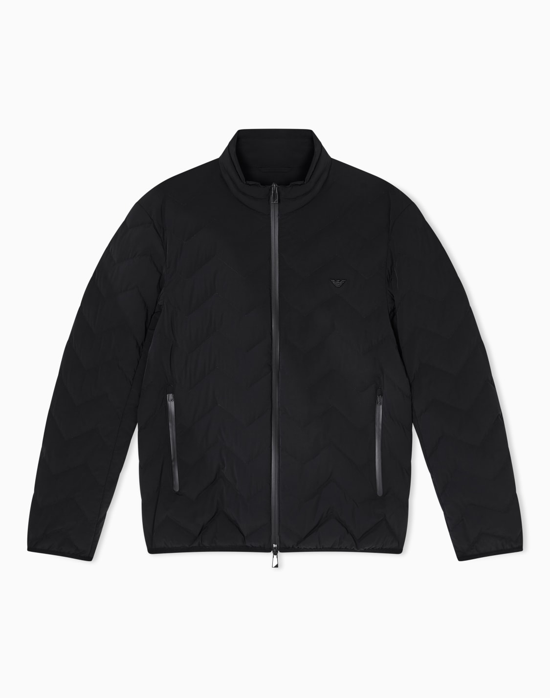 water-repellent-chevron-quilted-nylon-spandex-down-jacket-black--emporio-armani