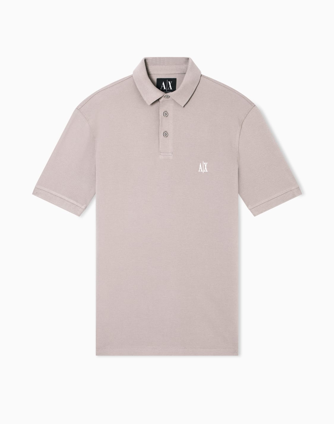 short-sleeved-polo-shirt-in-cotton-piquet-beige--armani-exchange