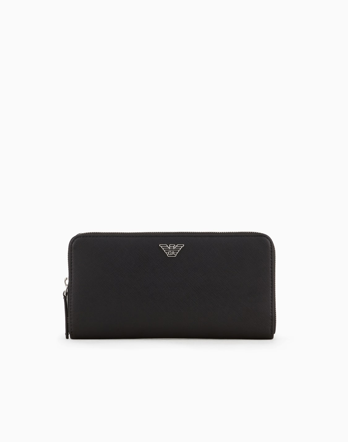 asv-regenerated-saffiano-leather-zip-around-wallet-with-eagle-plate-black--emporio-armani