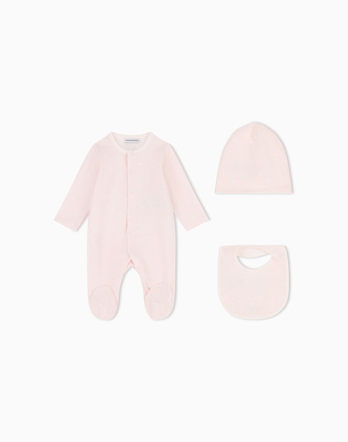 jersey-romper-bib-and-hat-set-with-all-over-ea-logo-pink--emporio-armani