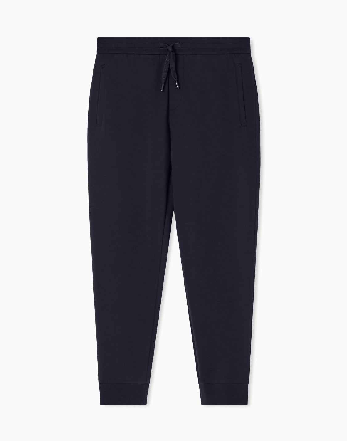 bonded-stretch-cotton-trousers-navy-blue--armani-exchange