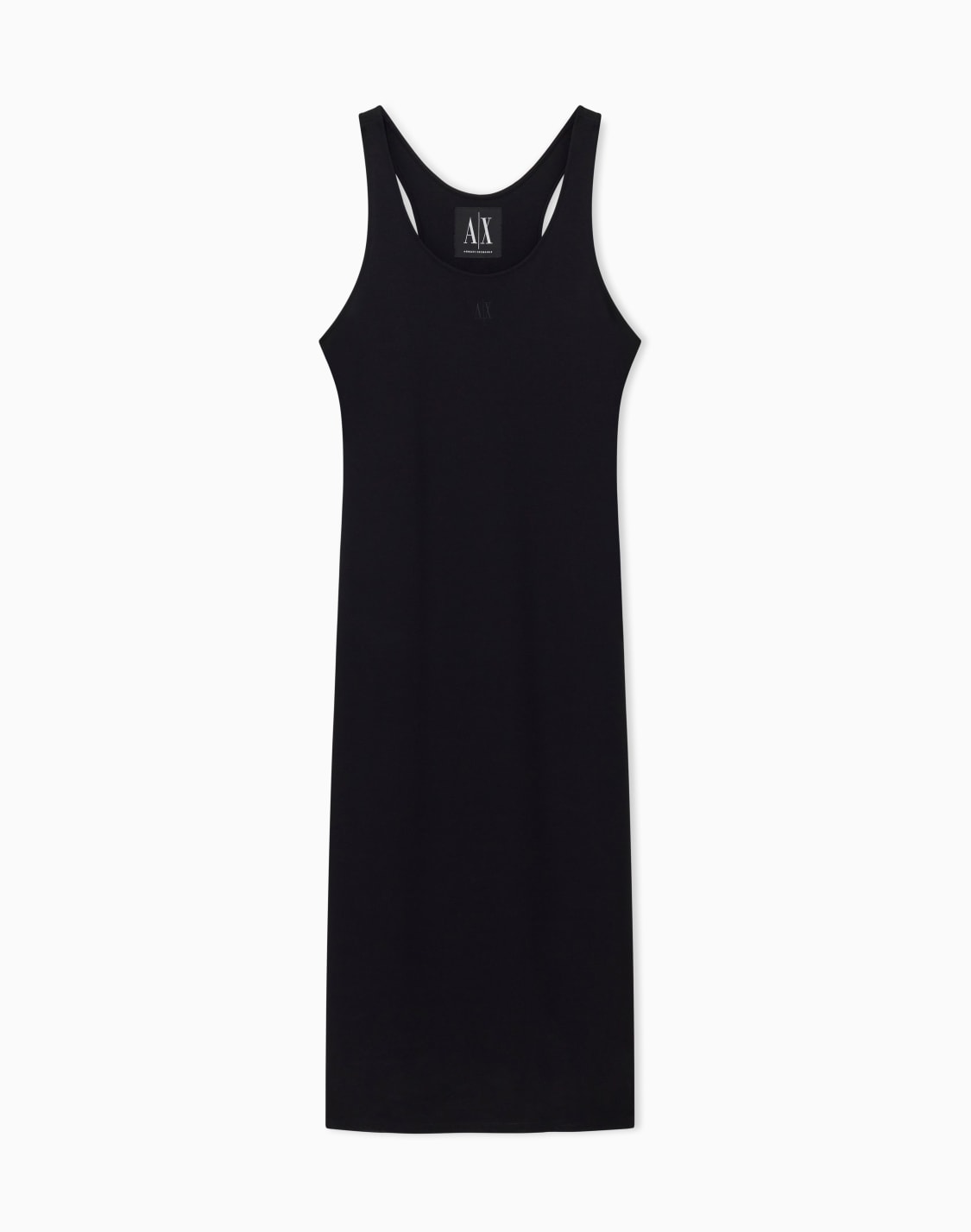 midi-dress-in-stretch-fabric-블랙--armani-exchange
