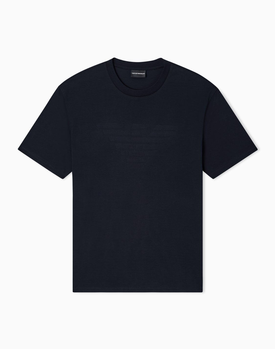 jersey-t-shirt-with-matching-intarsia-logo-navy-blue--emporio-armani