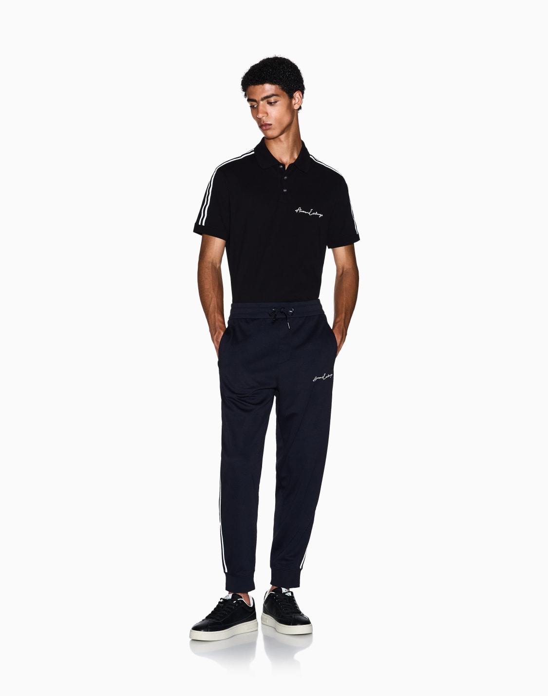 polo-clsico-de-piqu-elstico-negro--armani-exchange