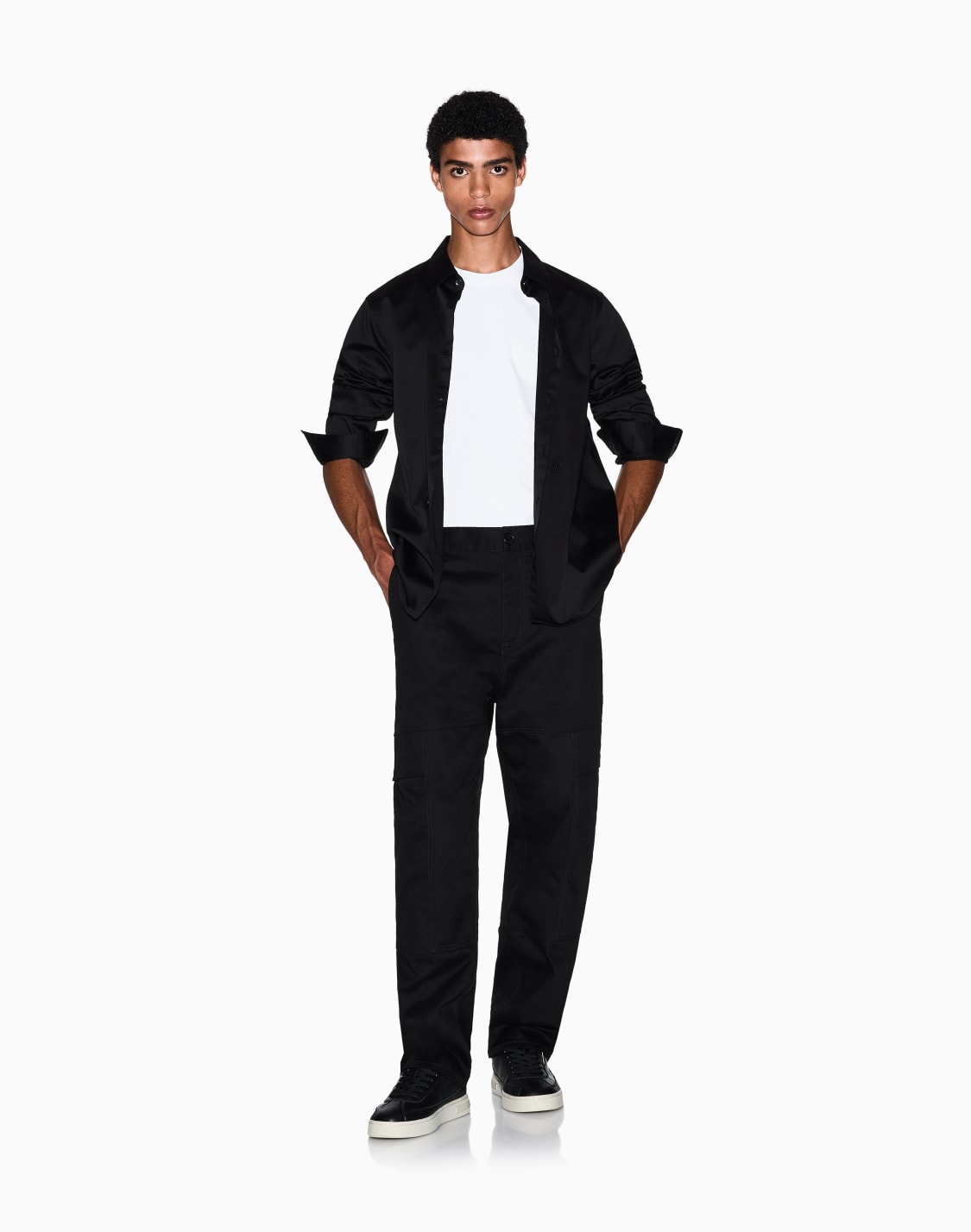 axロゴ-レギュラフィット-半袖クルネックtシャツ-ホワイト--armani-exchange