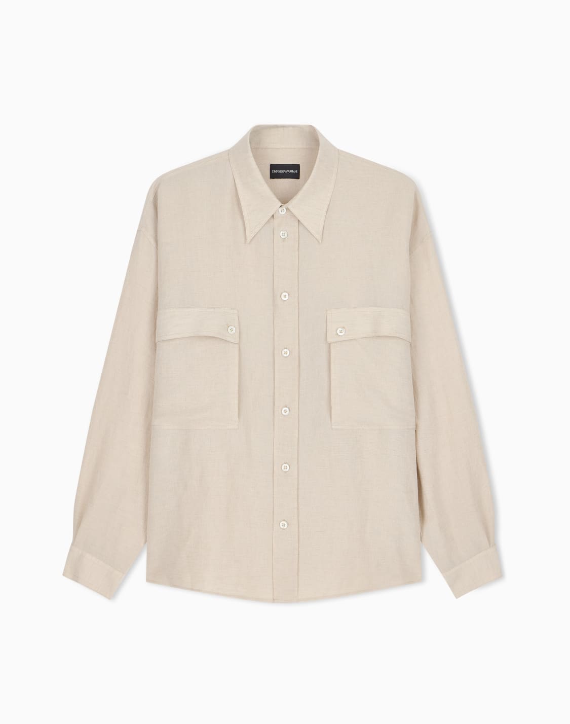 denim-effect-linen-blend-shirt-beige--emporio-armani
