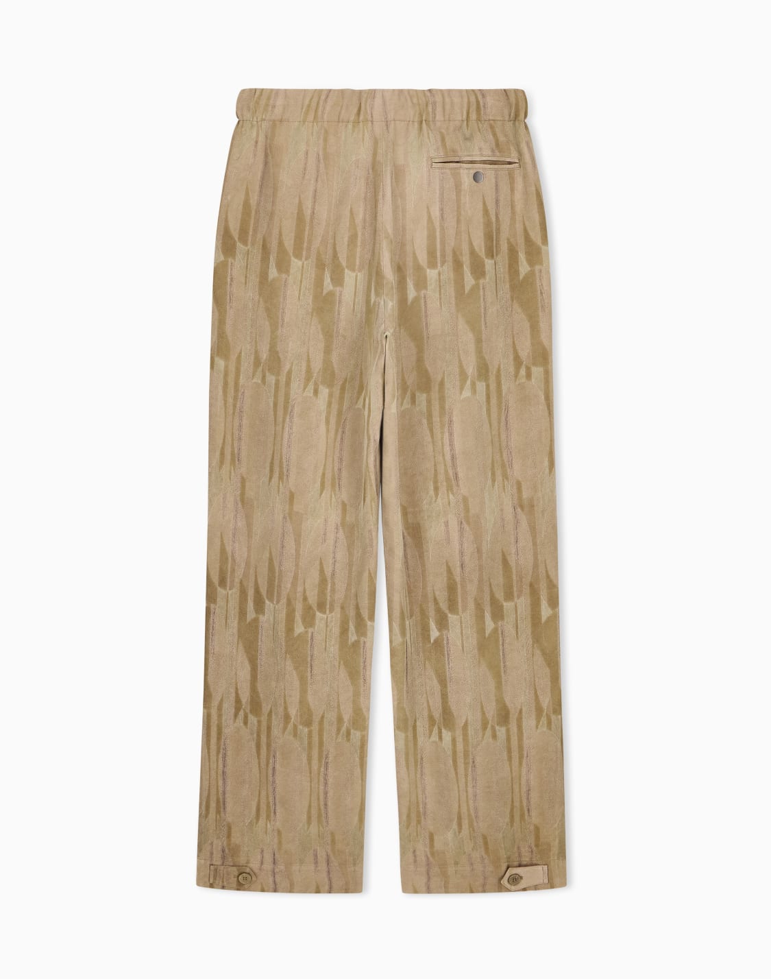 pantaloni-in-tessuto-jacquard-fantasia-ovali-marrone--emporio-armani