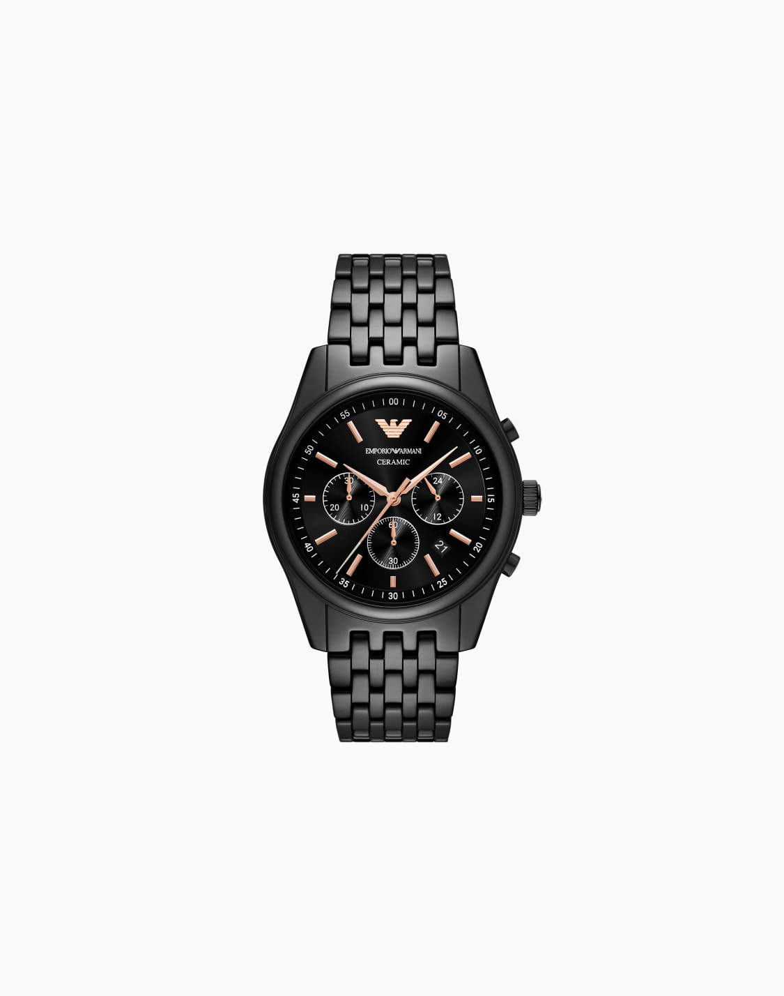 クロノグラフウォッチ-ブラックセラミック-マルチカラ--emporio-armani