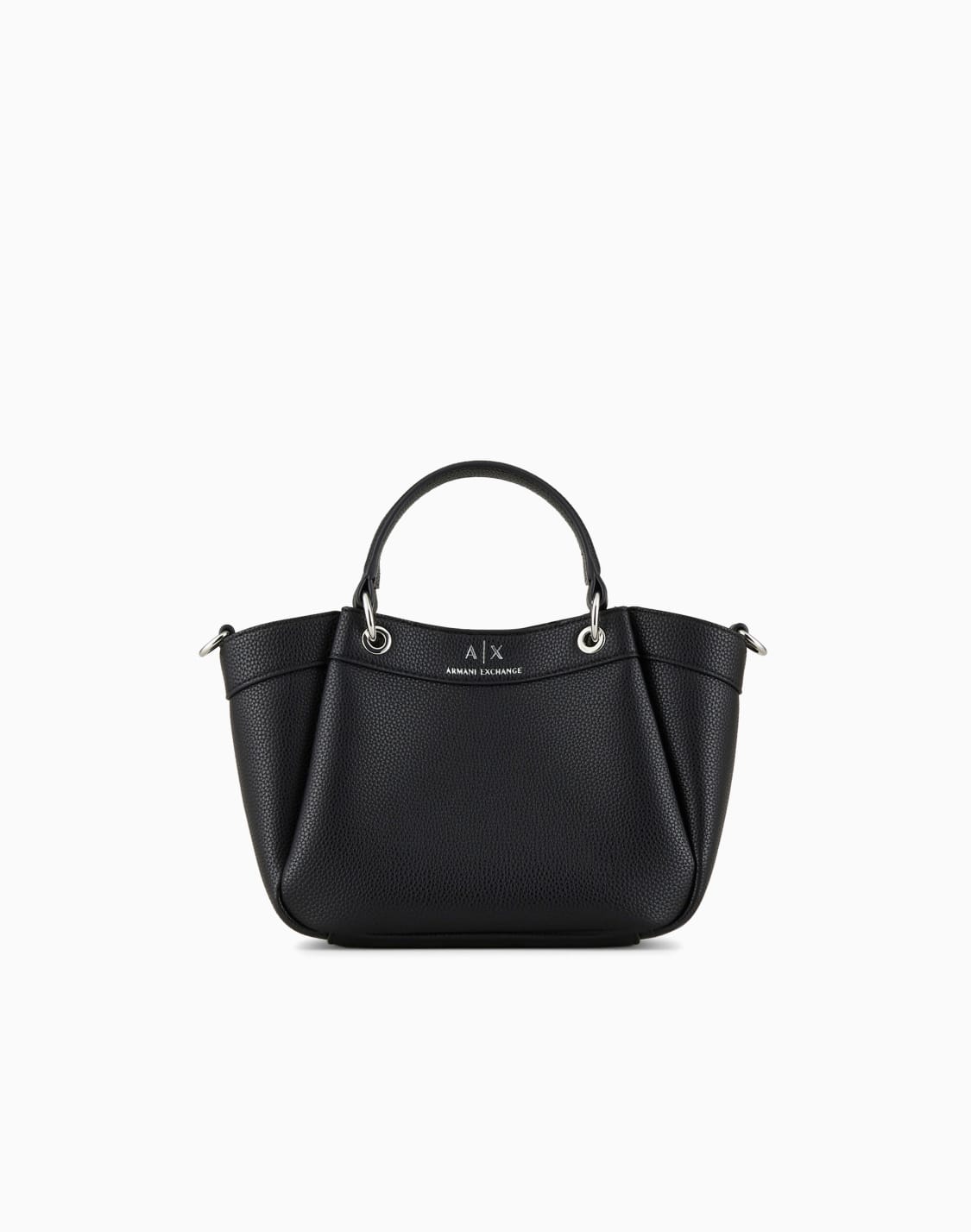 axロゴ-ミニハンドバッグ-ブラック--armani-exchange