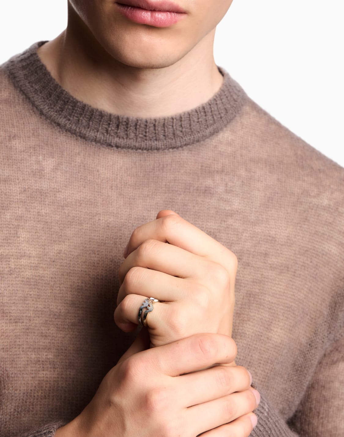 -two-tone-stainless-steel-stack-ring-multicolored--emporio-armani