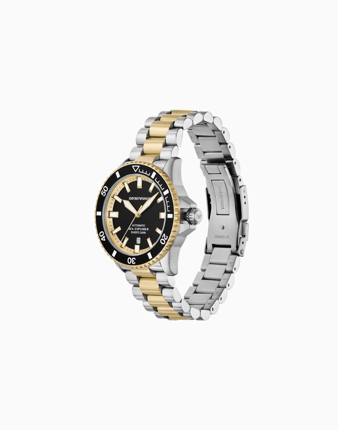 sea-explorer-automatic-two-tone-stainless-steel-watch-multicolored--emporio-armani