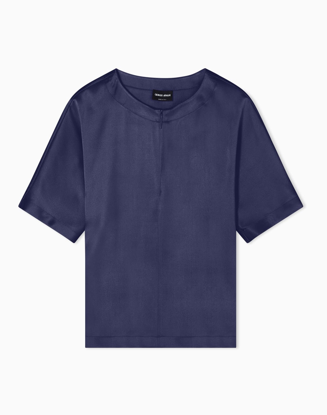short-sleeved-shirt-in-double-faced-silk-satin-navy-blue--giorgio-armani