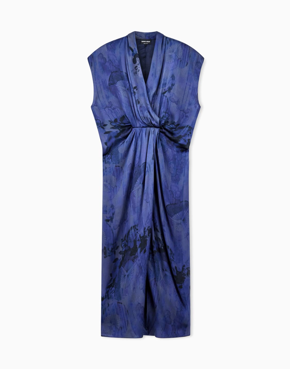 draped-silk-dress-with-deep-neckline-and-batik-flower-print-blue--giorgio-armani