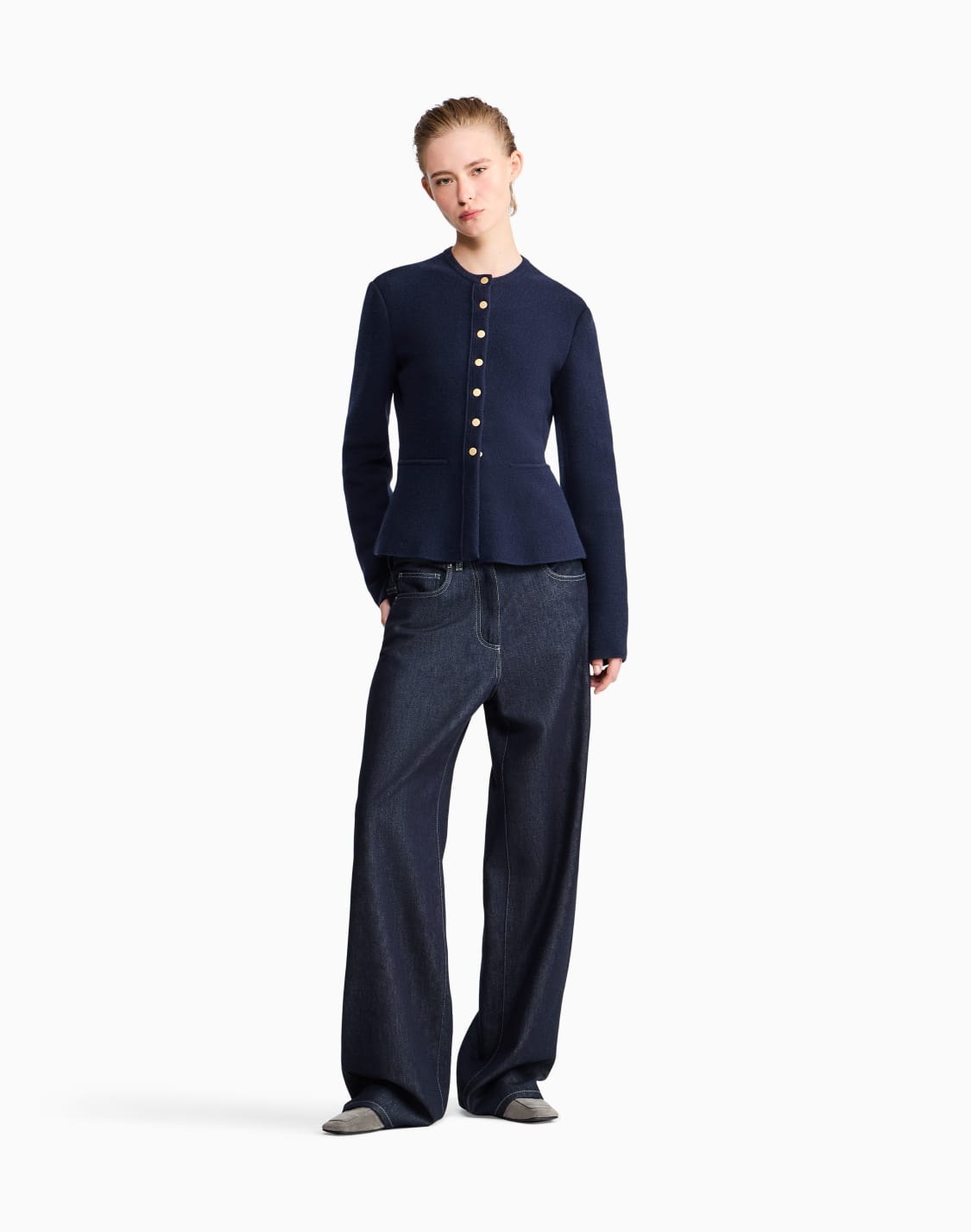 blazer-jackets-de-punto-lana-y-cachemir-con-cuello-redondo-azul--giorgio-armani