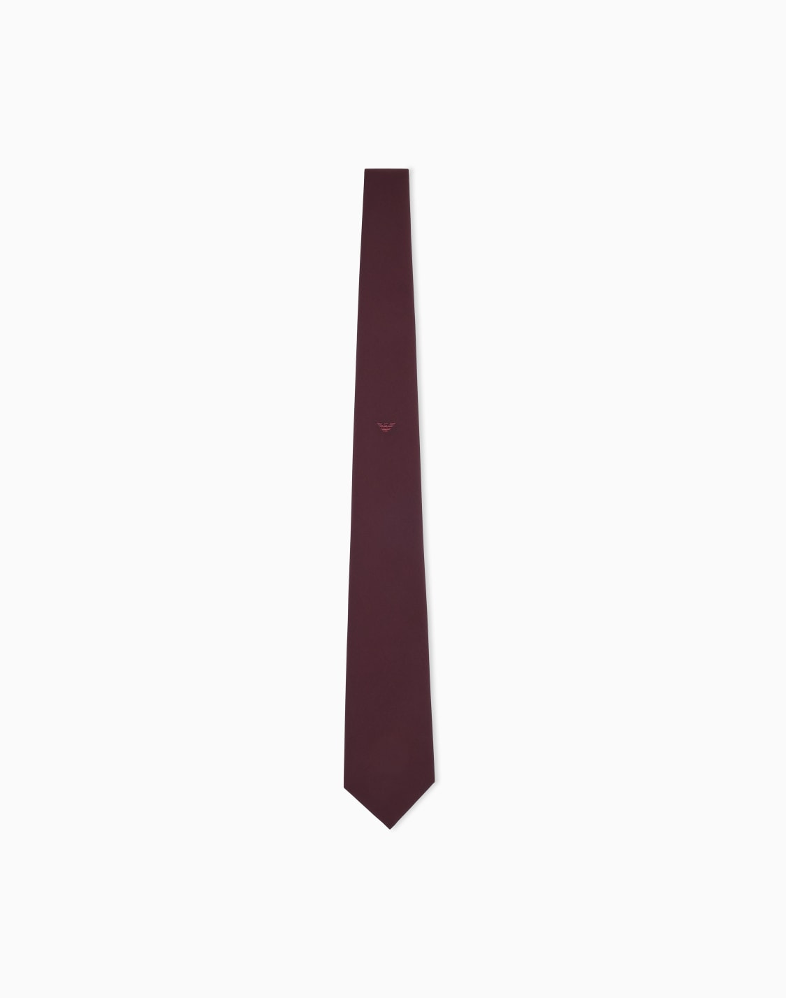 cravatta-in-tessuto-stretch-tinta-unita-bordeaux--emporio-armani