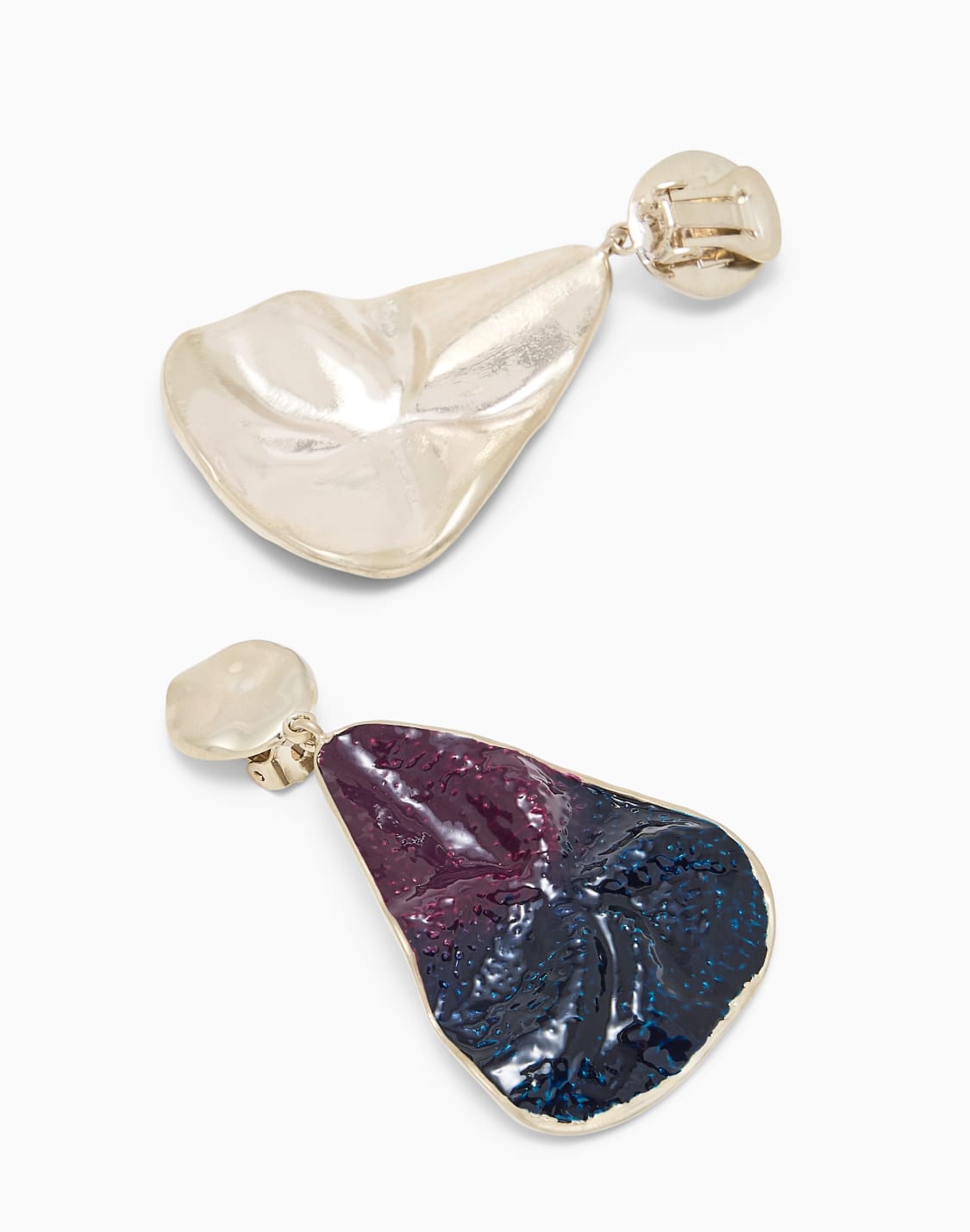 ohrringe-tropfenfrmige-clip-aus-zinnlegierung-und-emaille-blau--giorgio-armani