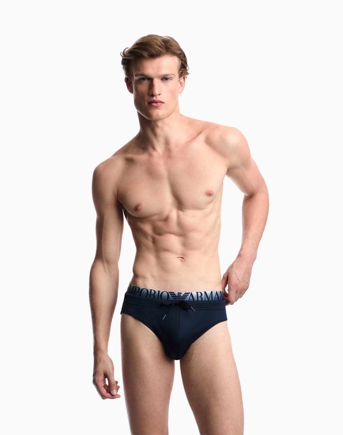 スイミングブリフ-ロゴ入りのウエストバンド-ネイビブル--emporio-armani