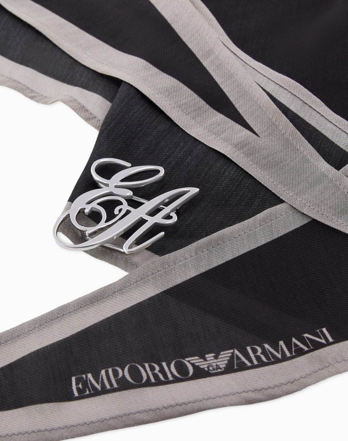 scarf-in-printed-modal-and-silk-with-a-metal-logo-clip-black--emporio-armani