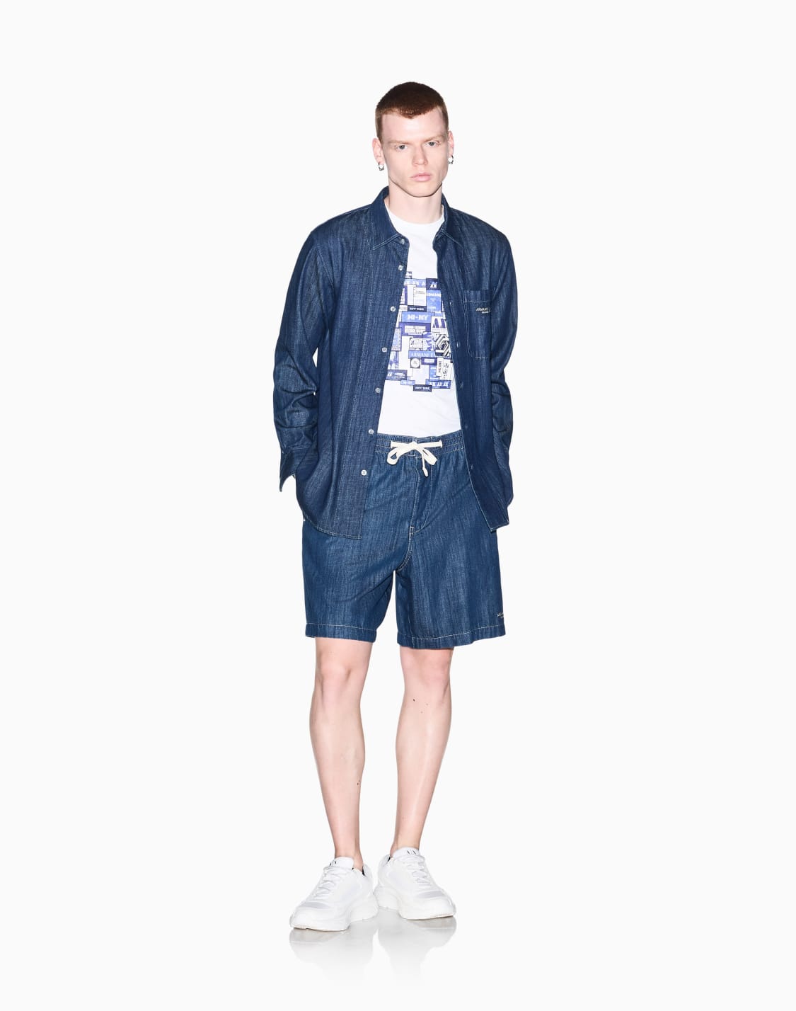 デニム-ショツ-ブル--armani-exchange