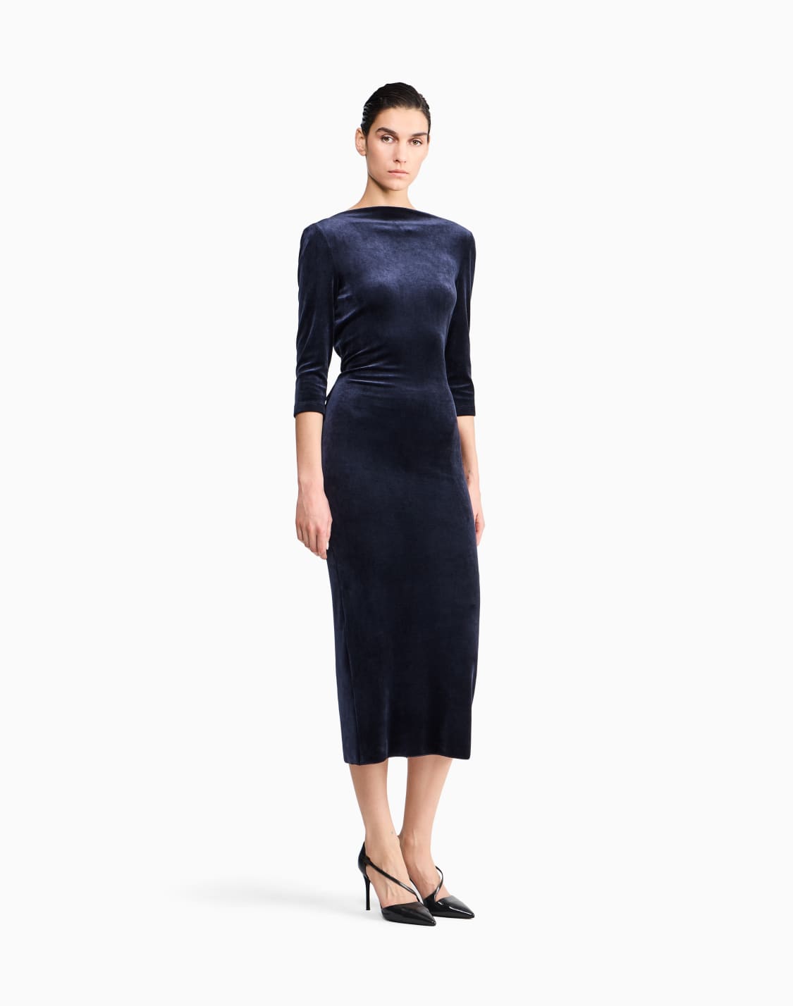 robe-longuette-en-chenille-avec-profond-dcollet-au-dos-bleu--giorgio-armani