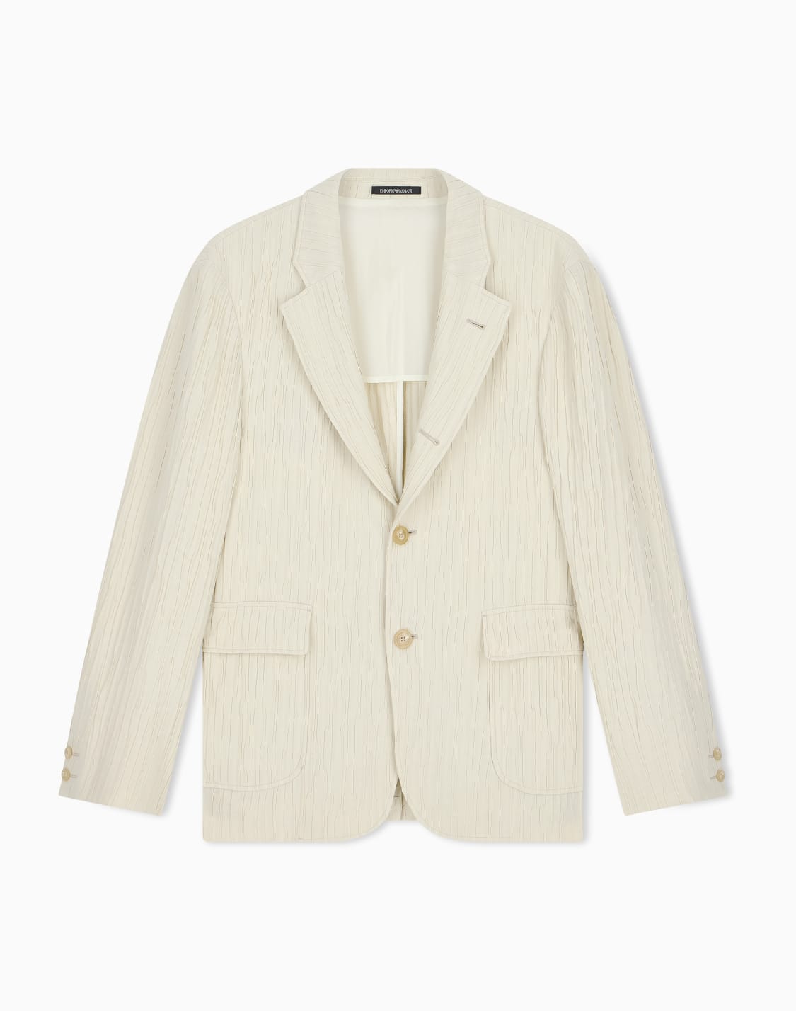 single-breasted-jacket-in-embossed-wrinkle-effect-jacquard-beige--emporio-armani