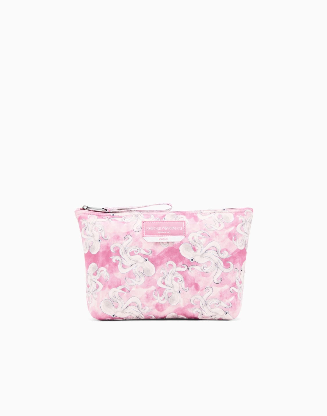 pochette-de-plage-imprime-animaux-marins-rose--emporio-armani