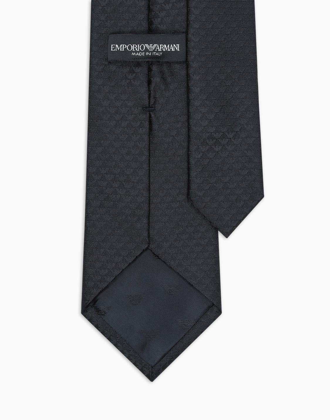corbata-de-seda-pura-con-motivo-de-monograma-en-tejido-jacquard-negro--emporio-armani
