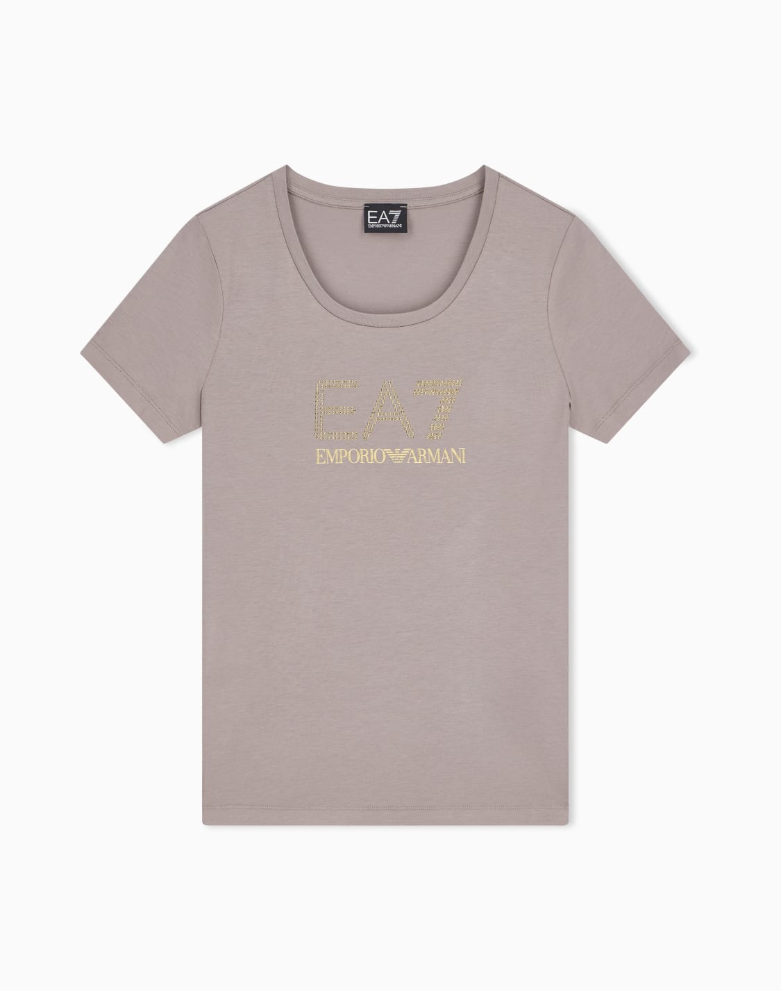 stretch-t-shirt-in-cotton-with-logo-and-studs-evolution-grey--ea7