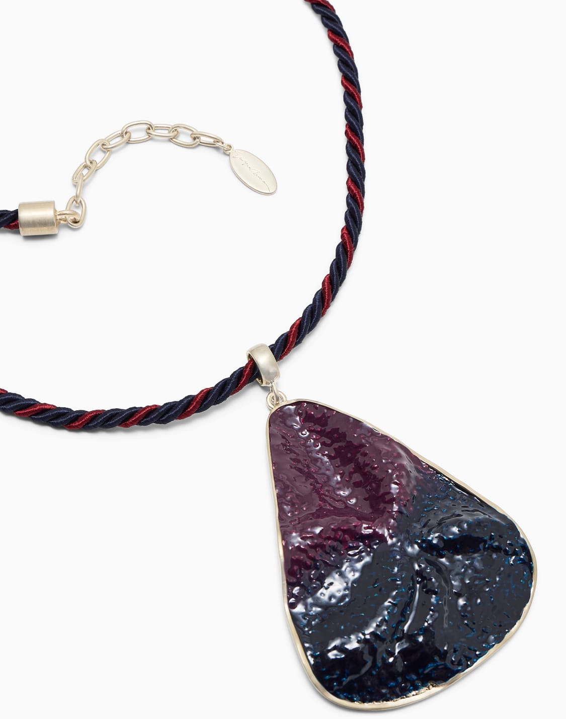 collar-con-colgante-esmaltado-de-lgrima-y-cordn-trenzado-azul--giorgio-armani