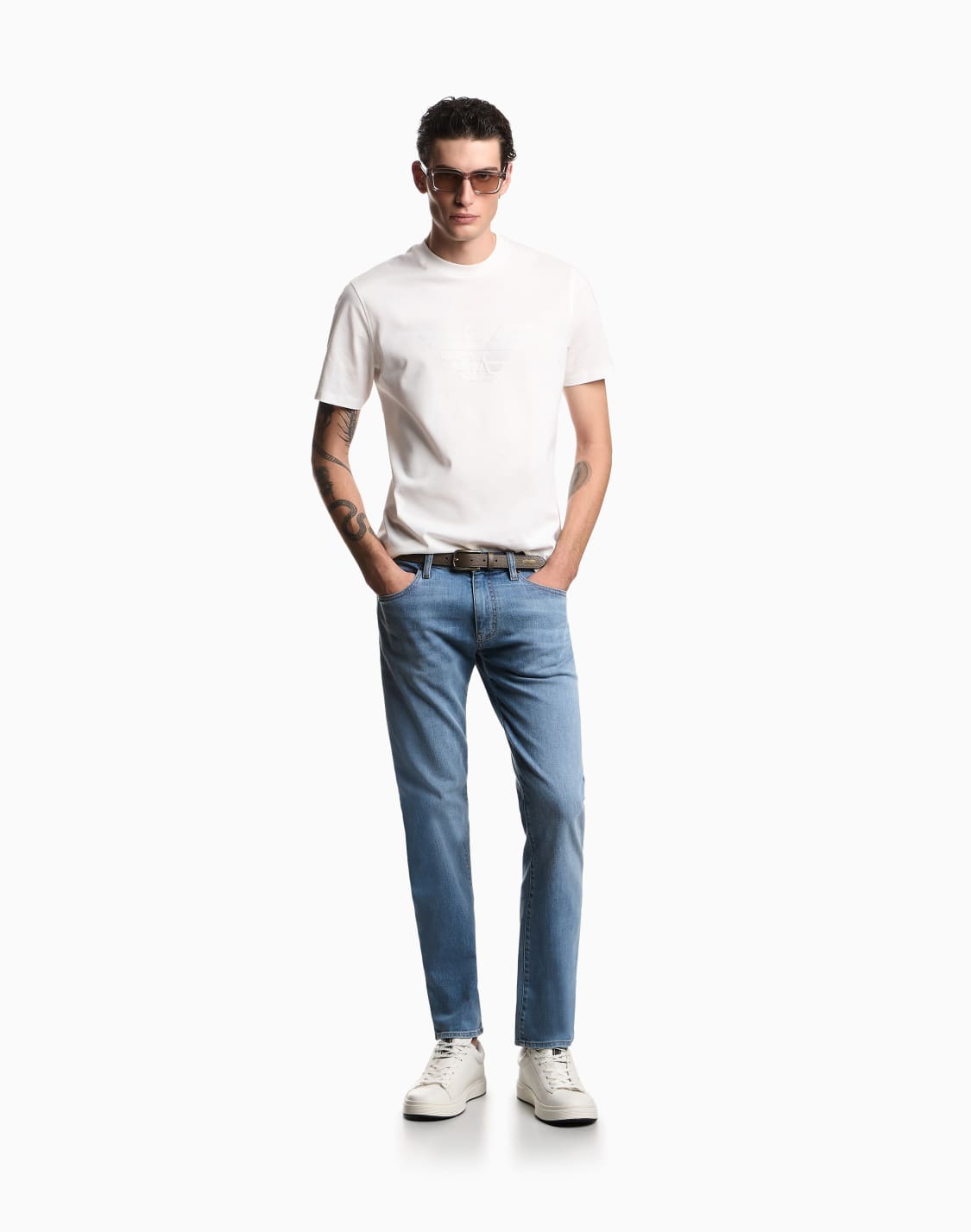 intarsia-jersey-t-shirt-in-pure-cotton-with-logo-essential-white--emporio-armani