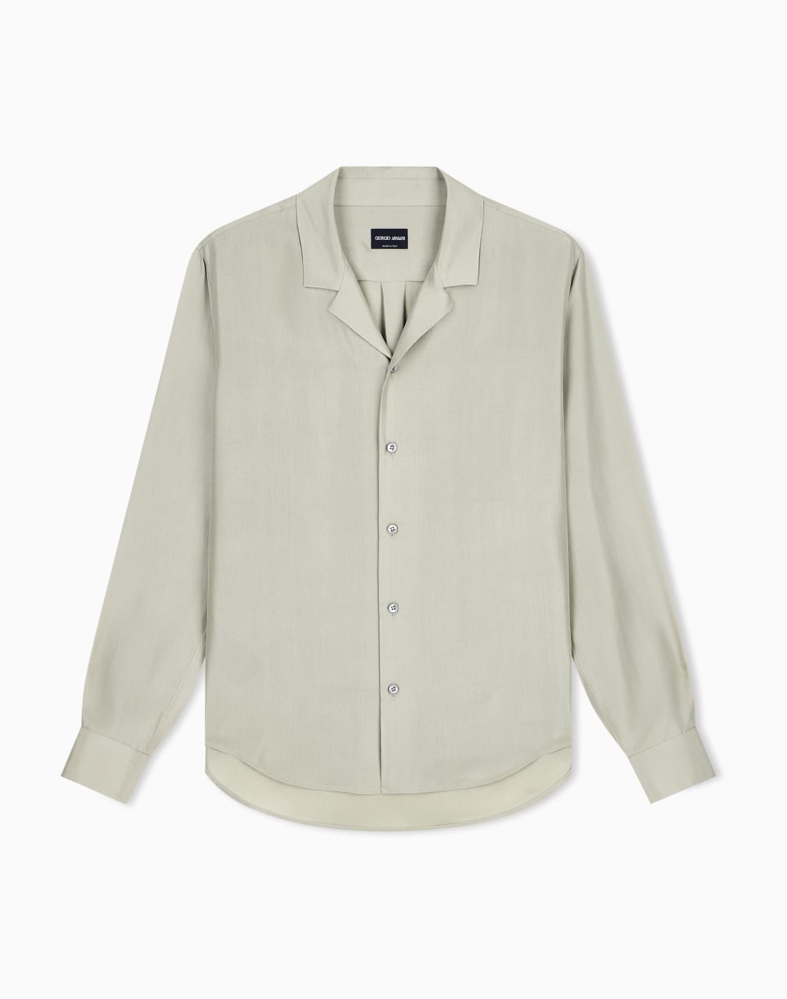 chemise-coupe-oversize-en-soie-habotai-unie-vert--giorgio-armani