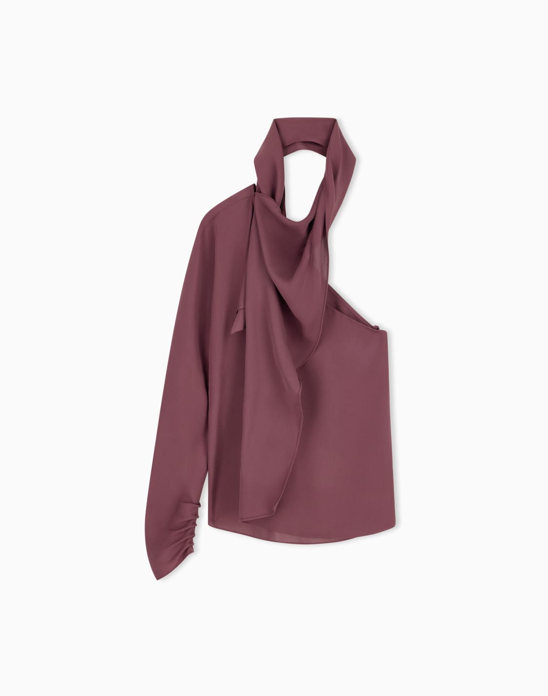 one-shoulder-shirt-in-silk-triple-georgette-with-a-sash-burgundy--giorgio-armani